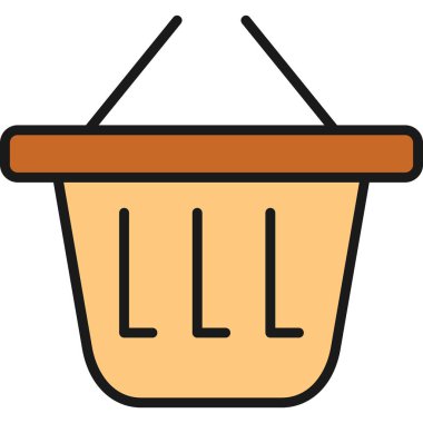 Yemek. Web simgesi basit illüstrasyon