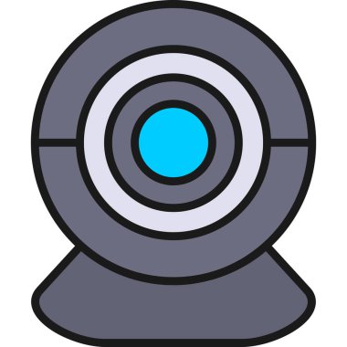 Kamera. Web simgesi basit illüstrasyon