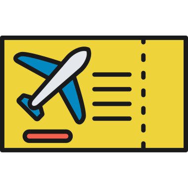 uçak ikonu vektör illüstrasyonu