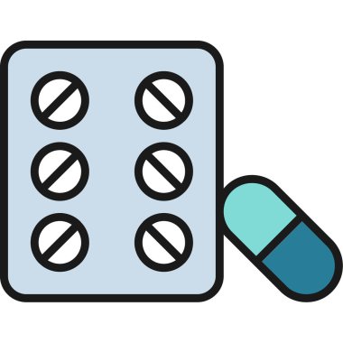 hap ikonu vektör illüstrasyonu