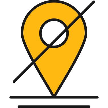 konum haritası pin simgesi - taslak biçimi