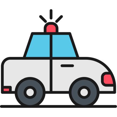 Taksi araba vektör simgesi