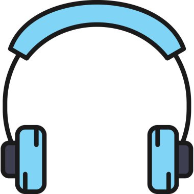 kulaklık simgesi vektör illüstrasyonu
