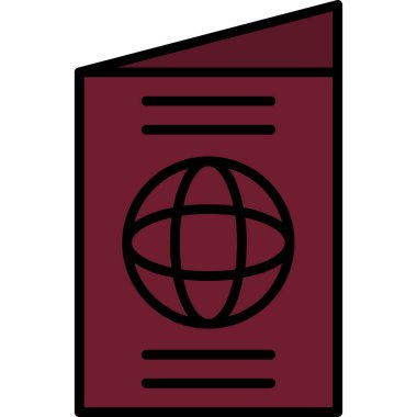 Bir kitap simgesinin vektör illüstrasyonu