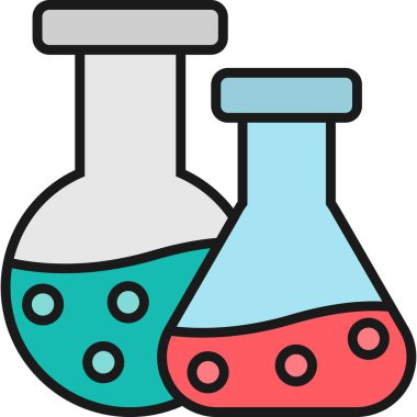 Kimyasal laboratuvar deney simgesi