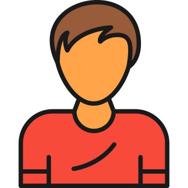 Avatar Adam simgesi - taslak biçimi