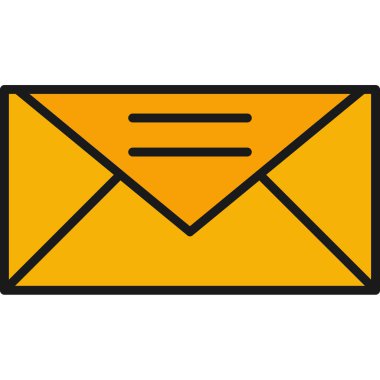 e- posta mektup simgesi. vektör illüstrasyonu