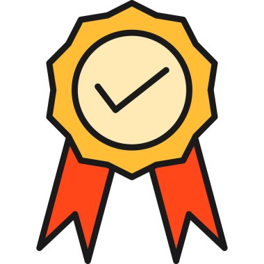 Rozet simge vektör çizim