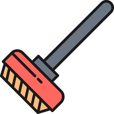 fırça. Web simgesi basit illüstrasyon