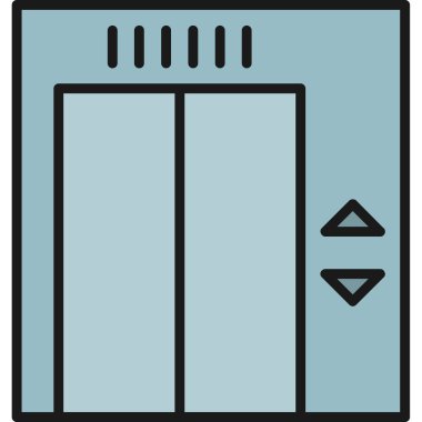 kapı simgesi vektör illüstrasyonu