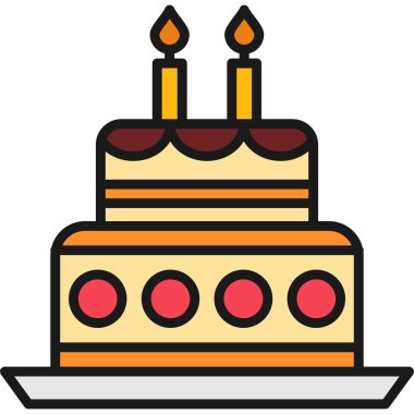 Doğum günü pastası simgesi