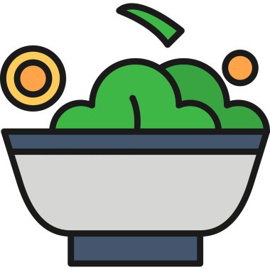 esrar yemek simgesi - taslak biçimi