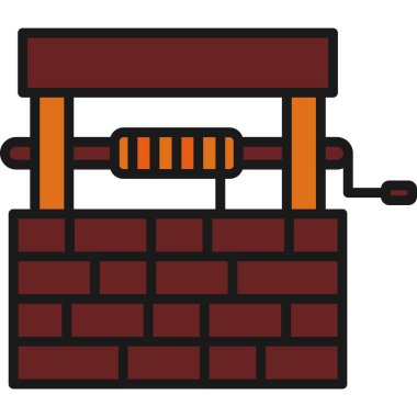 Bina. Web simgesi basit illüstrasyon