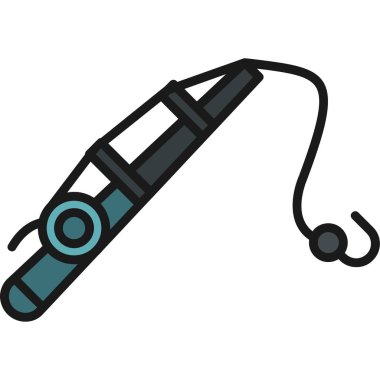 Balıkçı teknesi ikonu. Beyaz arkaplanda izole edilmiş web tasarımı için balıkçı teknesi vektör simgesinin basit çizimi