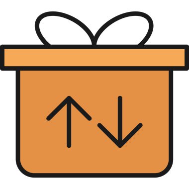 hediye simgesi vektör illüstrasyonu