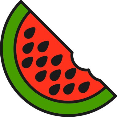 Karpuzun vektör çizimi