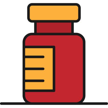 Şişe. Web simgesi basit illüstrasyon