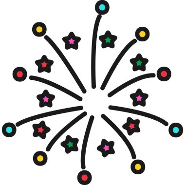 Bir noel ağacının vektör çizimi