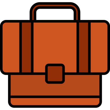 Çanta. Web simgesi basit illüstrasyon