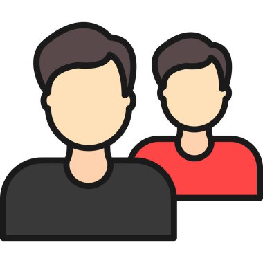 insanlar simge vektör illüstrasyonu