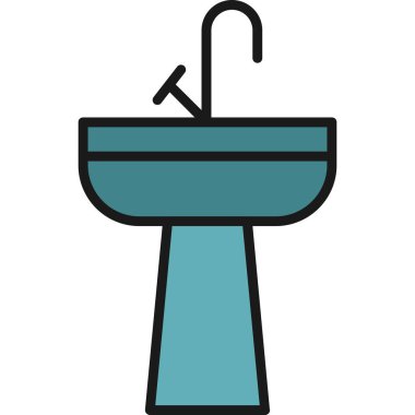 su musluğu vektör simgesi