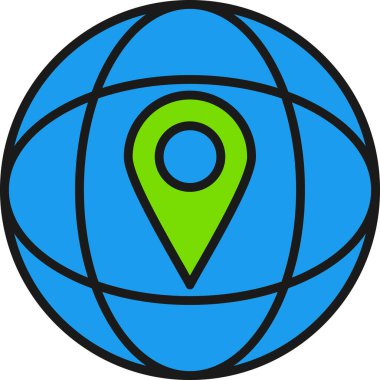 gps konum simgesi - taslak biçimi