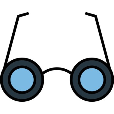 gözlük vektör çizgisi simgesi