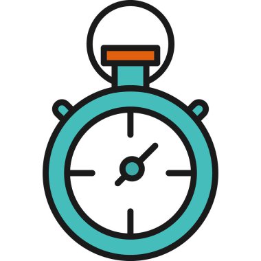 Alarm saati simgesi vektör çizimi çizimi