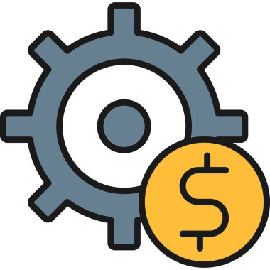 dişli ayarlama vektör simgesi