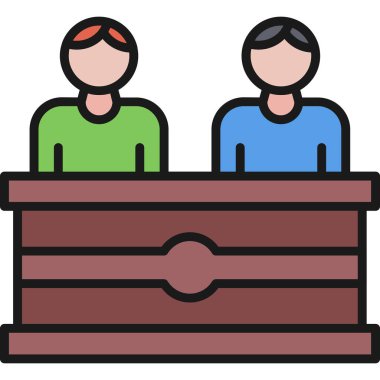 masa simgesi vektör illüstrasyonu