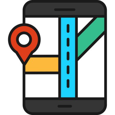 konum GPS konumu simgesi - taslak biçimi