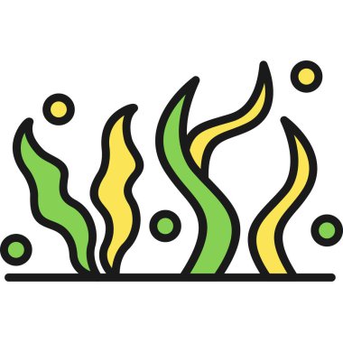 Yeşil ve sarı duman arkaplanının vektör çizimi