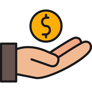 para ve el düz vektör simgesi