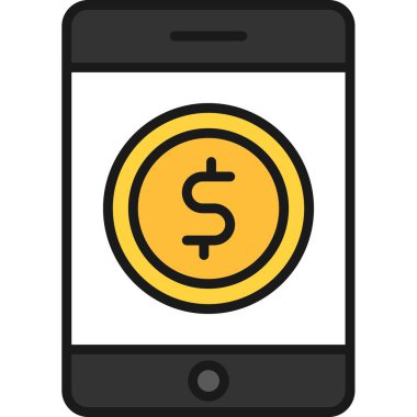 Dolar vektör simgesi modern basit vektör çizimi