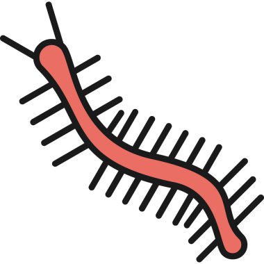 bakteri simgesi vektör illüstrasyonu