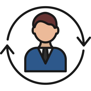 iş adamı vektör simgesi