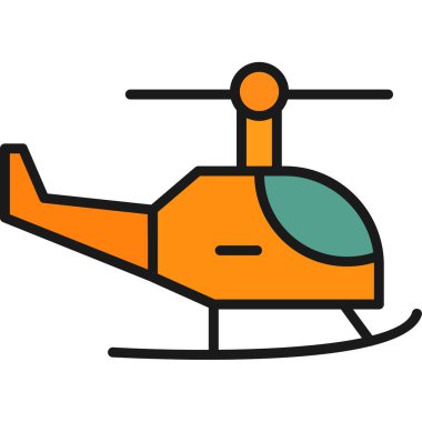 helikopter simgesi, özet tasarımı