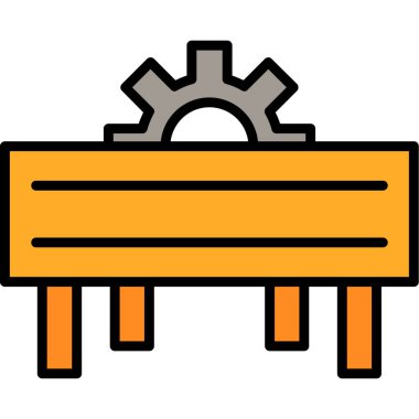 Teçhizat Web simgesi basit illüstrasyon