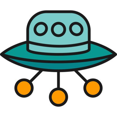 ufo. Web simgesi basit illüstrasyon