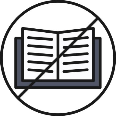 Kitap. Web simgesi basit illüstrasyon