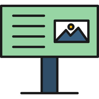 Web simgesi, vektör illüstrasyonu