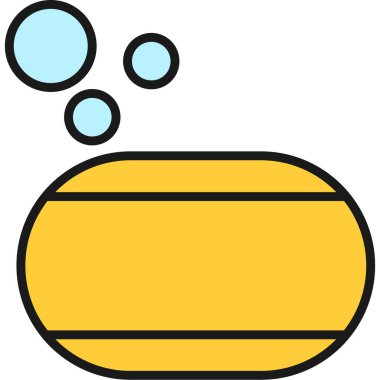 Hava kirliliği plastik simgesi - taslak biçiminde