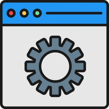 Web ayarı vektör simgesi