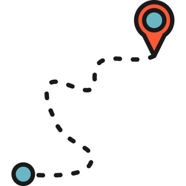 Harita işaretleyici simgesi. vektör illüstrasyonu