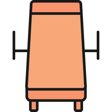 sandalye modern simge, vektör illüstrasyonu