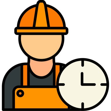 Yapı saati simgesi - taslak biçimi