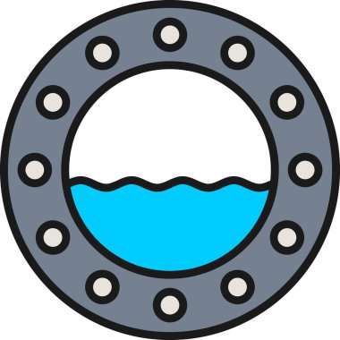 İzole edilmiş tek bir su damlası simgesinin vektör çizimi