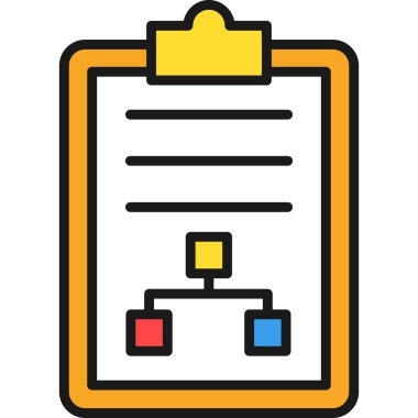 belge simgesi vektör illüstrasyonu