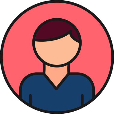 İnsan simgesinin vektör illüstrasyonu