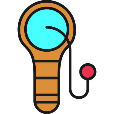 Sıcak hava balonu simgesi - taslak biçimi